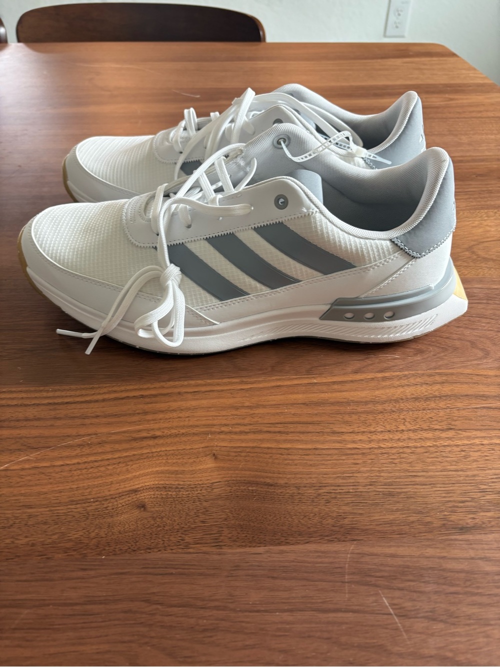 adidas White and Light Gray Casual Sneakers